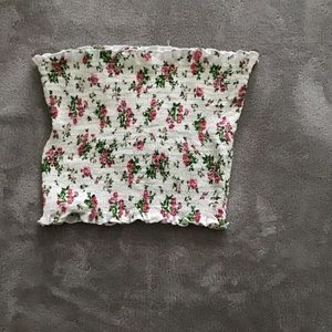 Floral tube top